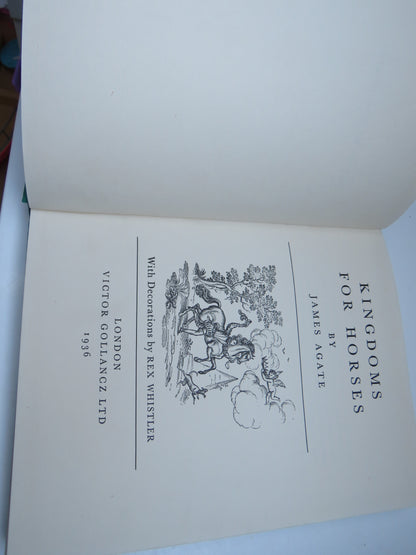Kingdoms For Horses By James Agate 1936 book image 2