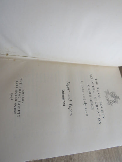 The Royal Society Scientific Information Conference 21 June - 2 July 1948 Report and Papers Submitte book image 3