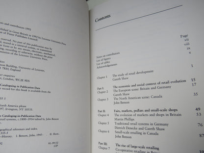 The Evolution of Retail Systems, C.1800-1914  Edited By John Benson and Gareth Shaw 1992 book image 5