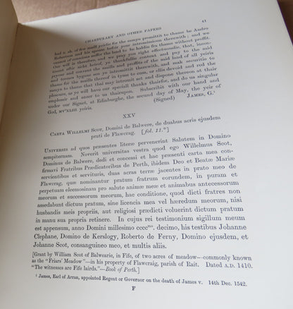 The Blackfriars of Perth: The Chartulary and Papers of Their House by Robert Milne, 1893 book image 9