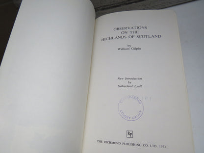 Observations On The Highlands of Scotland By William Gilpin 1973 book image 4