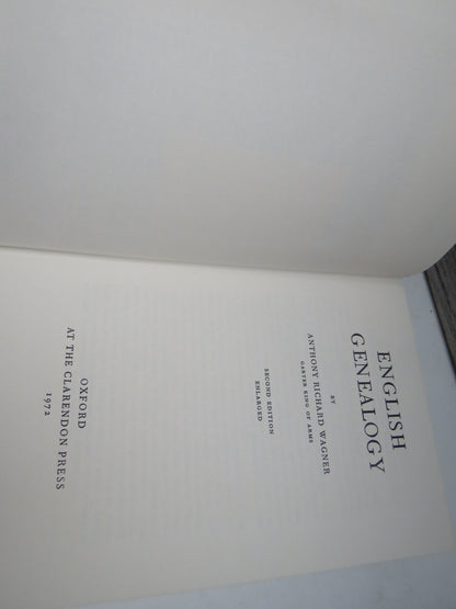 English Genealogy By Anthony Richard Wagner 1972 book image 4