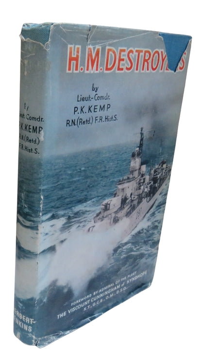 H.M. Destroyers By Lieut-Commander P.K. Kemp 1956 book front cover