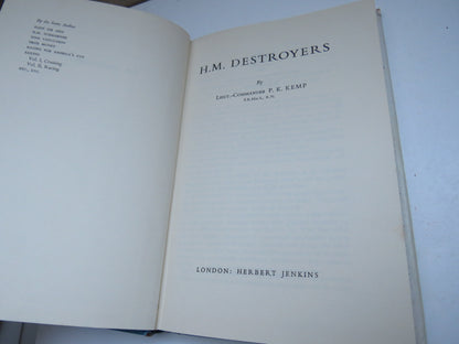 H.M. Destroyers By Lieut-Commander P.K. Kemp 1956 book image 3