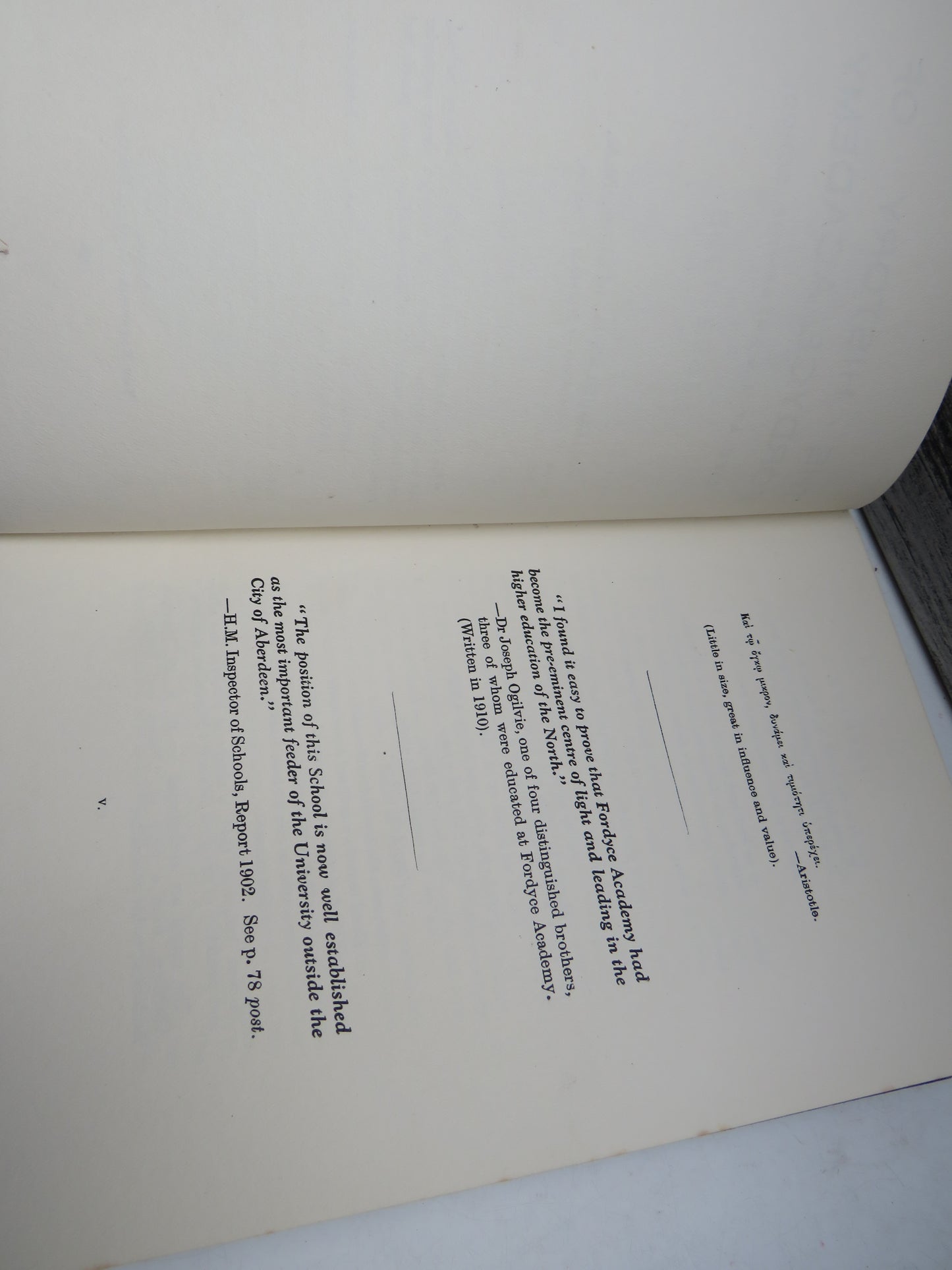 The History of Fordyce Academy Life At A Banffshire School 1592-1935 By Douglas G. M'Lean 1936