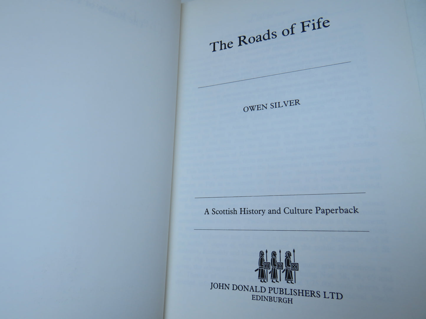 The Roads of Fife By Owen Silver 1987