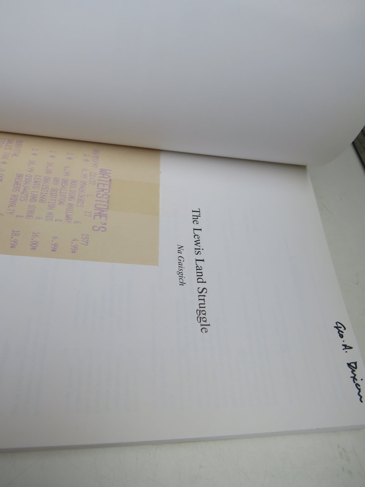 The Lewis Land Struggle Na Gaisgich 1996
