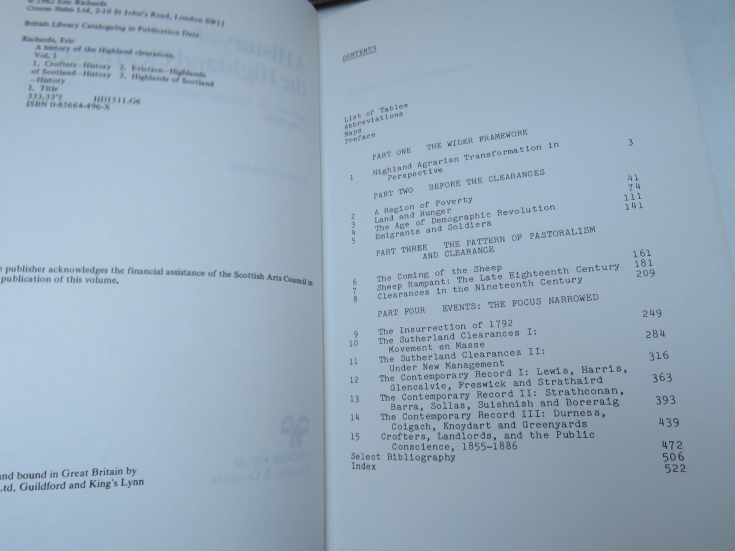 A History of The Highland Clearances Agrarian Transformation and the Evictions 1746-1886 By Eric Richards 1982