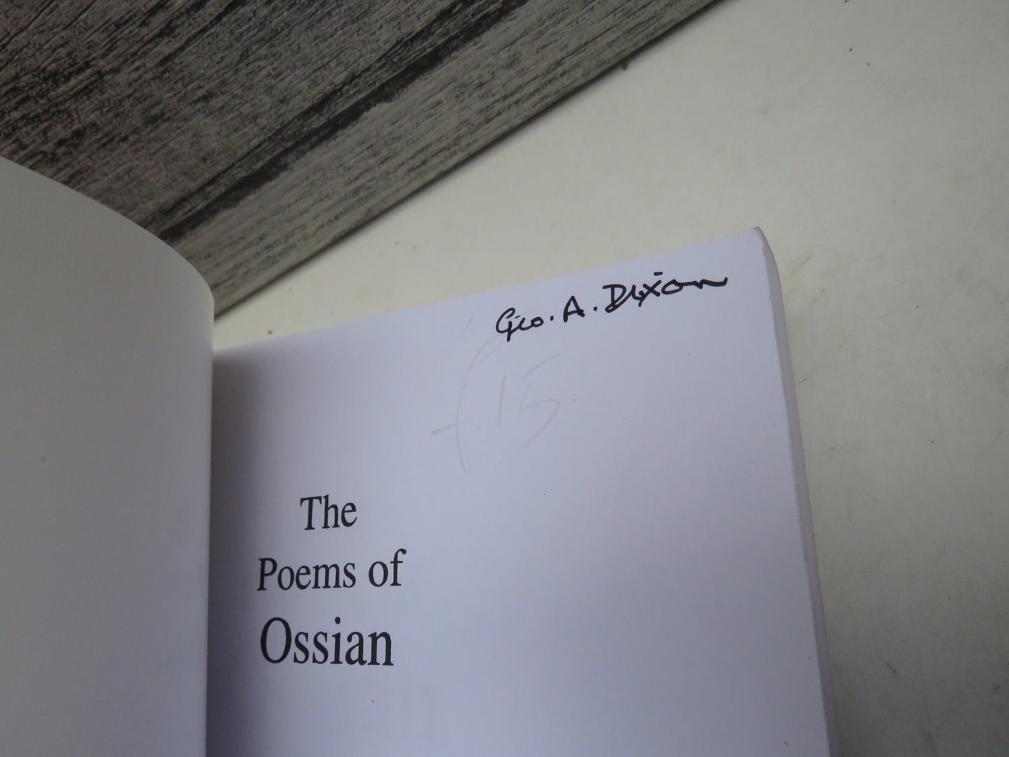 The Poems of Ossian and Related Works By James MacPherson 2006