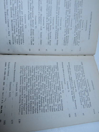 Electrical Measurements and Torpedo Control Adapted For Use In The Naval Torpedo Schools 1918 book image 3