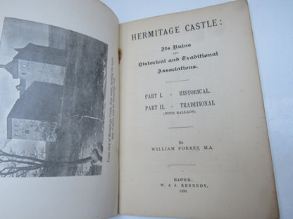 Hermitage Castle : Its Ruins and Historical and Traditional Associations By William Forbes 1899 book image 2