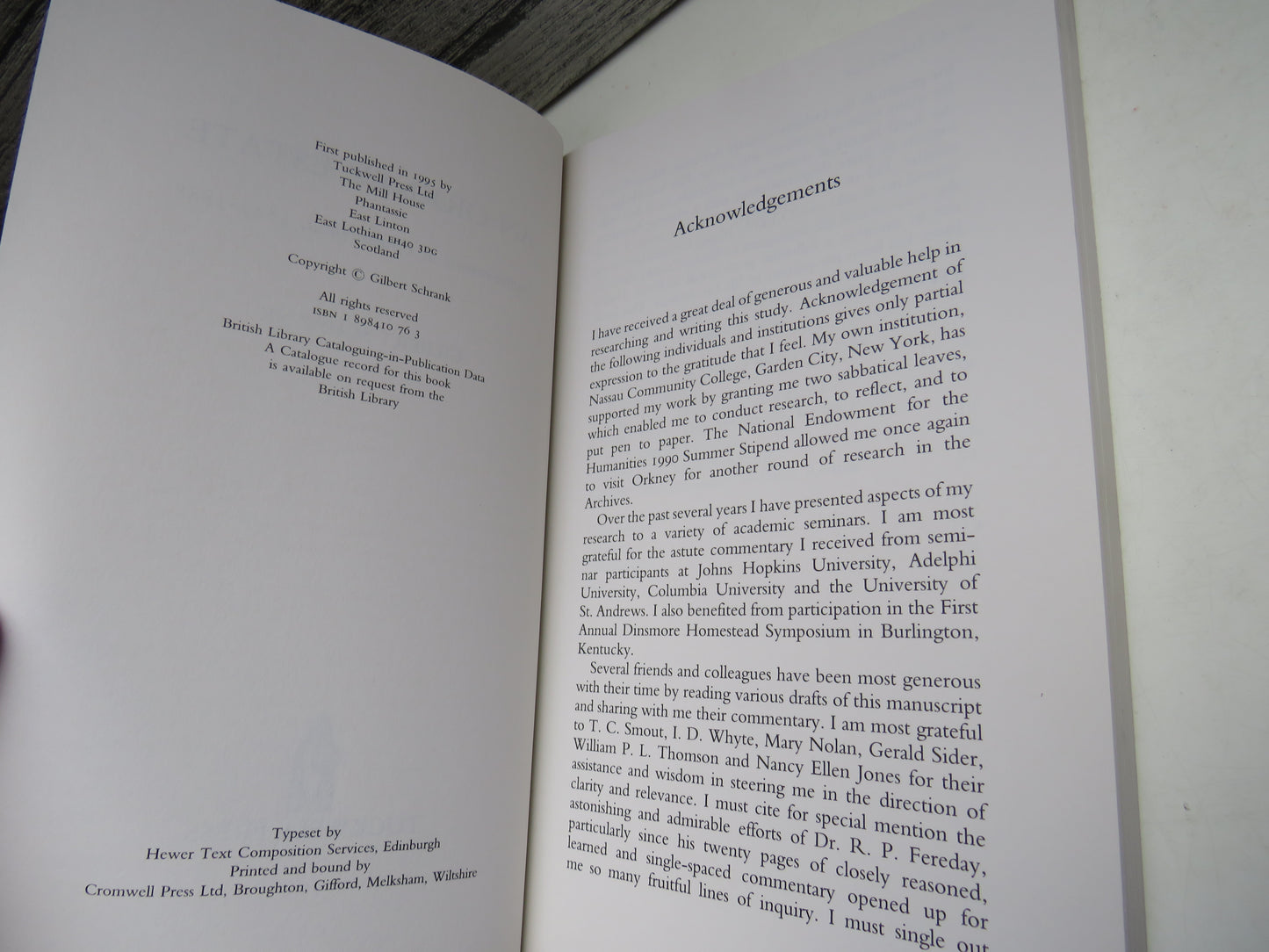 An Orkney Estate Improvements At Graemeshall, 1827-1888 By Gilbert Schrank 1995