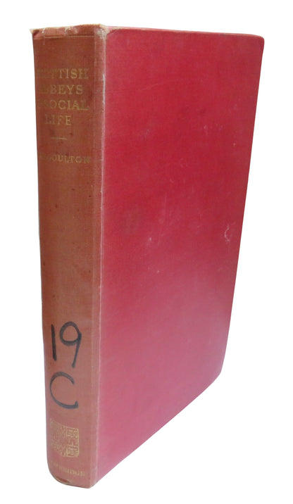 Scottish Abbeys & Social Life By G. G. Coulton 1933 book front cover