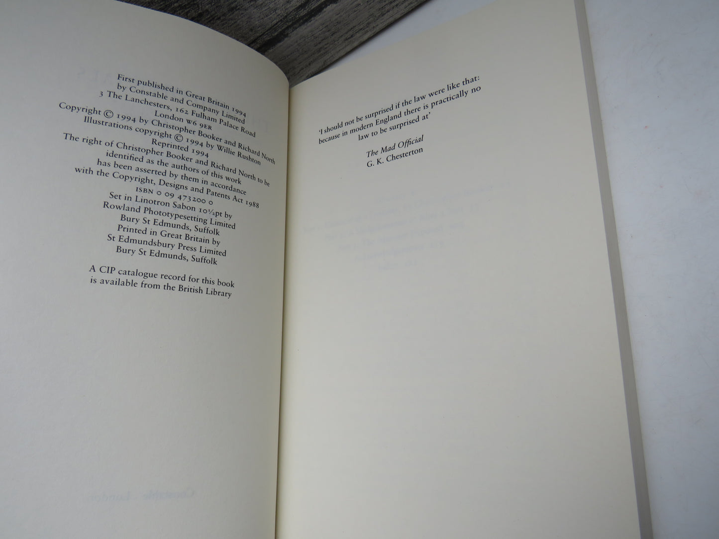 The Mad Officials By Christopher Booker and Richard North Illustrated By Willie Rushton 1994