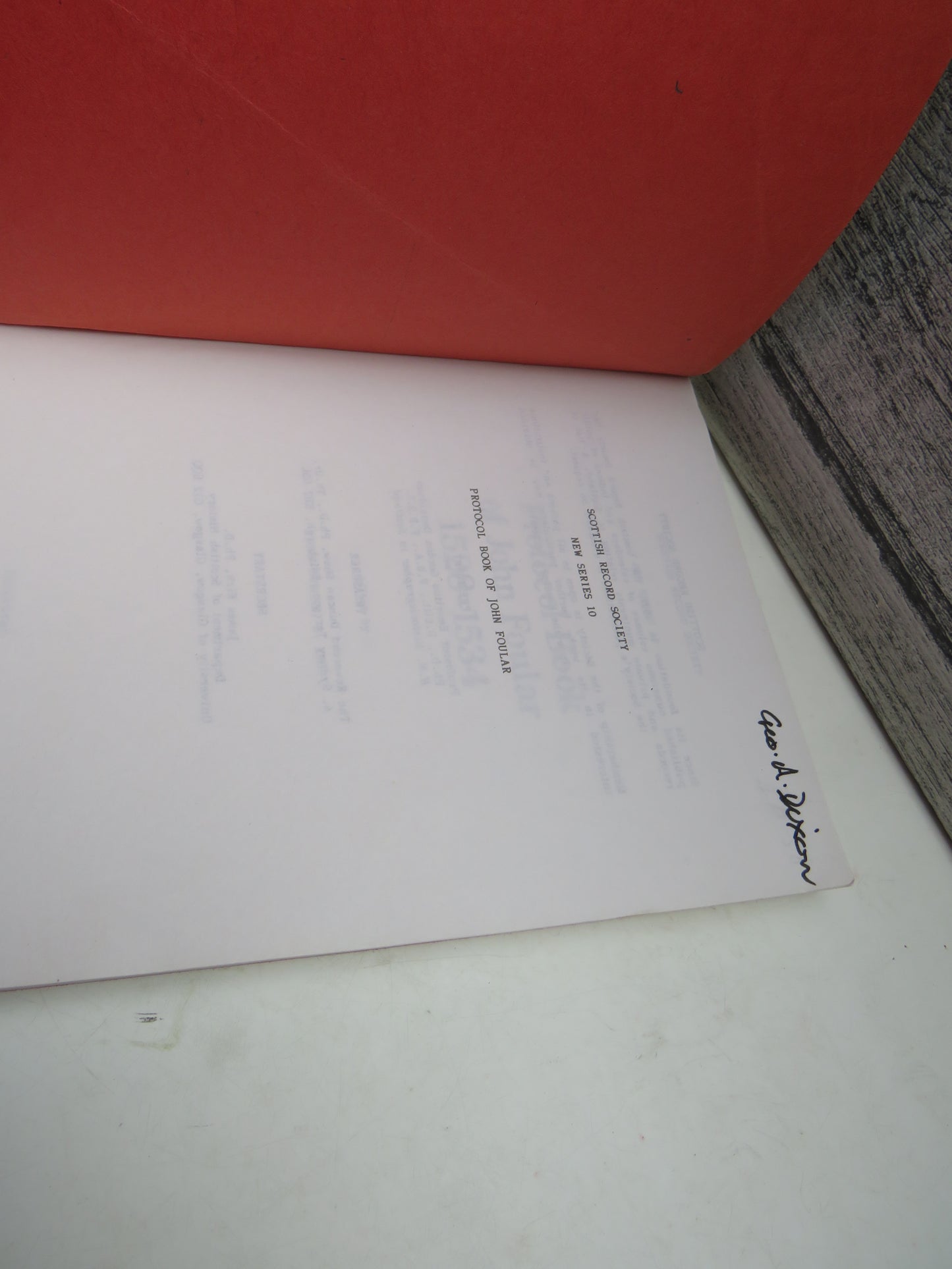 Protocol Book of John Foular 1528-1534 Edited By John Durkan 1985