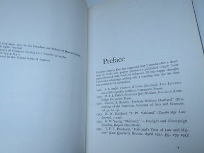Frederic William Maitland A Life By C. H. S. Fifoot 1971 book image 4