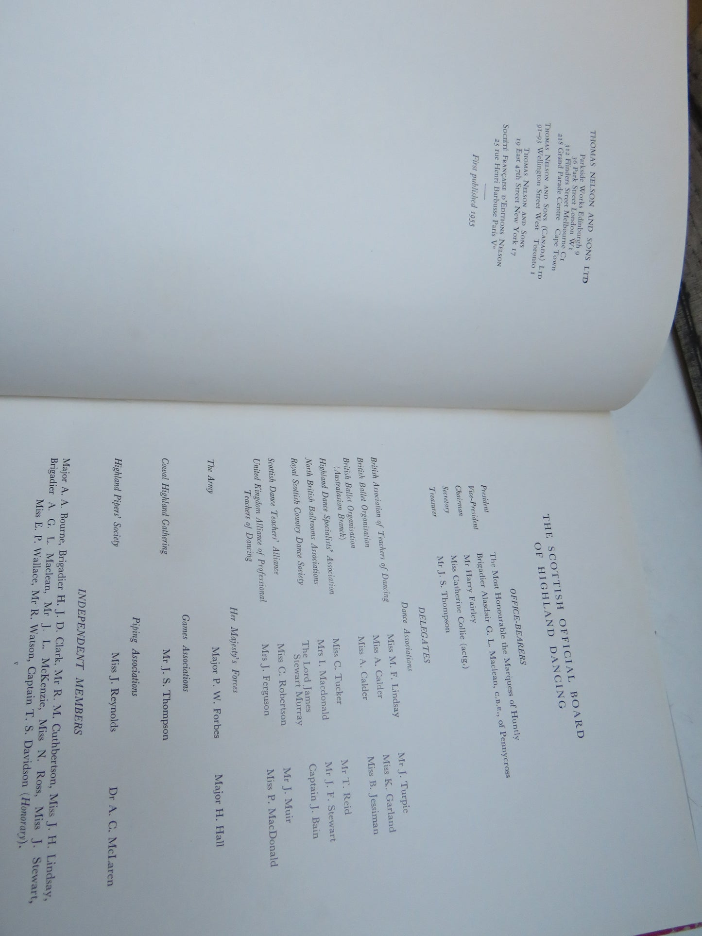 Highland Dancing The Official Text Book of the Scottish Official Board of Highland Dancing 1955