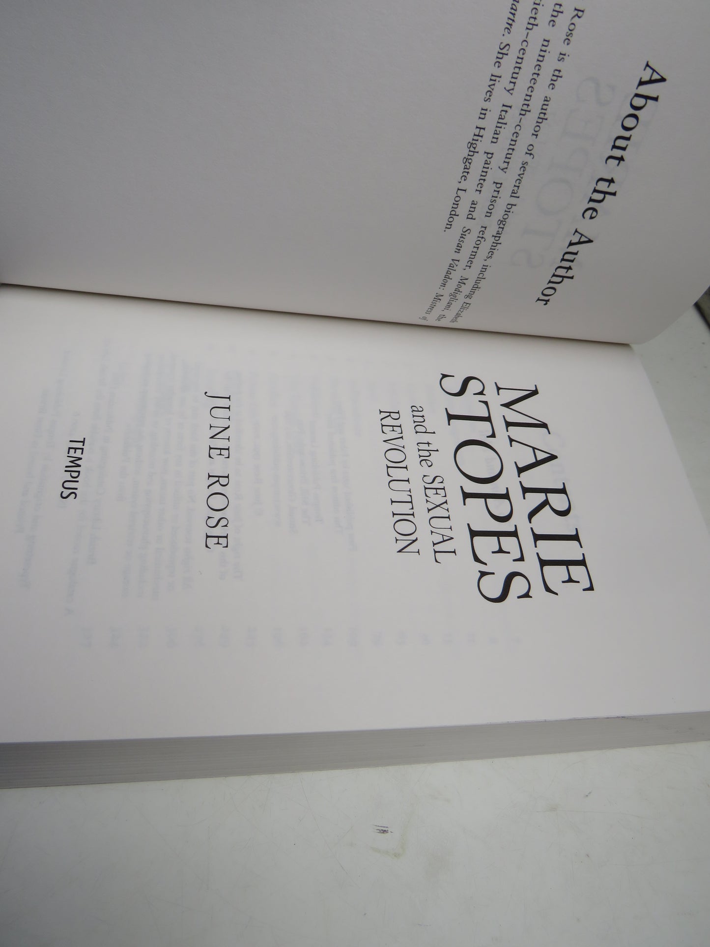 Marie Stopes and The Sexual Revolution By June Rose 2007