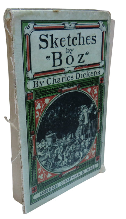 Sketches of Boz By Charles Dickens 1877 Antique Book book front cover