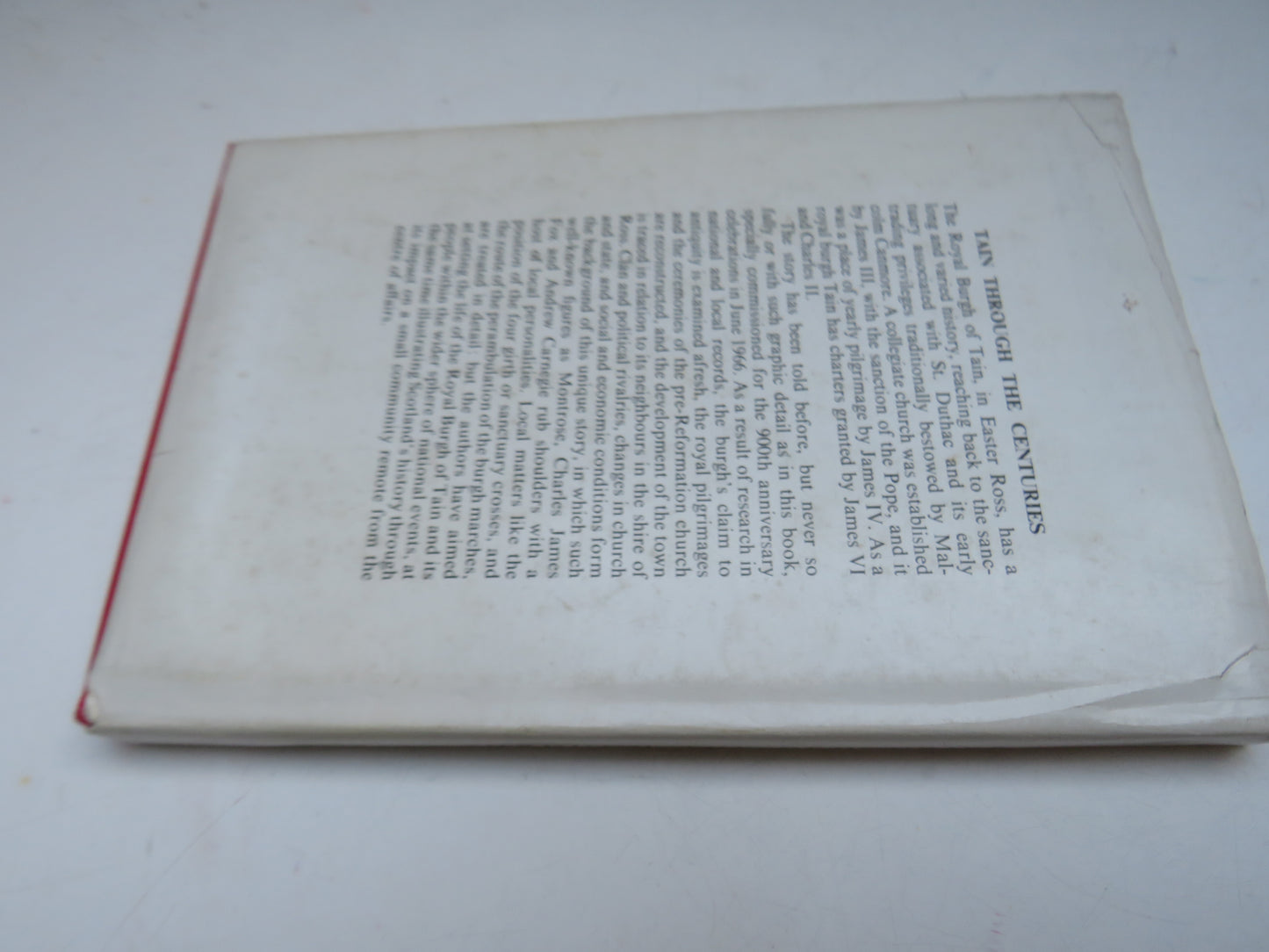 Tain Through The Centuries By R.W. Munro and Jean Munro 1966