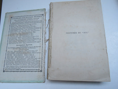 Sketches of Boz By Charles Dickens 1877 Antique Book book image 2