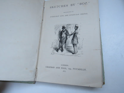Sketches of Boz By Charles Dickens 1877 Antique Book book image 3