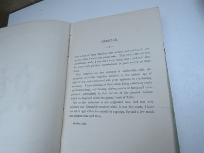 Sketches of Boz By Charles Dickens 1877 Antique Book book image 5