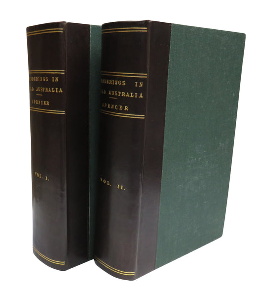 Wanderings In Wild Australia by Baldwin Spencer, 1928, Vol I & II, Antique Book