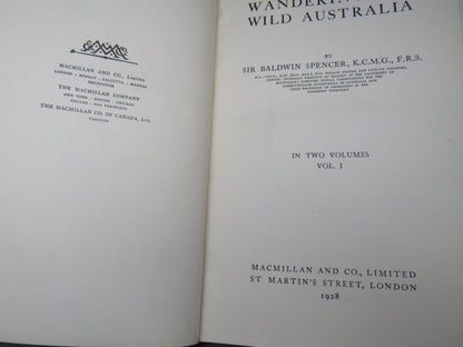 Wanderings In Wild Australia by Baldwin Spencer, 1928, Vol I & II, Antique Book book image 4