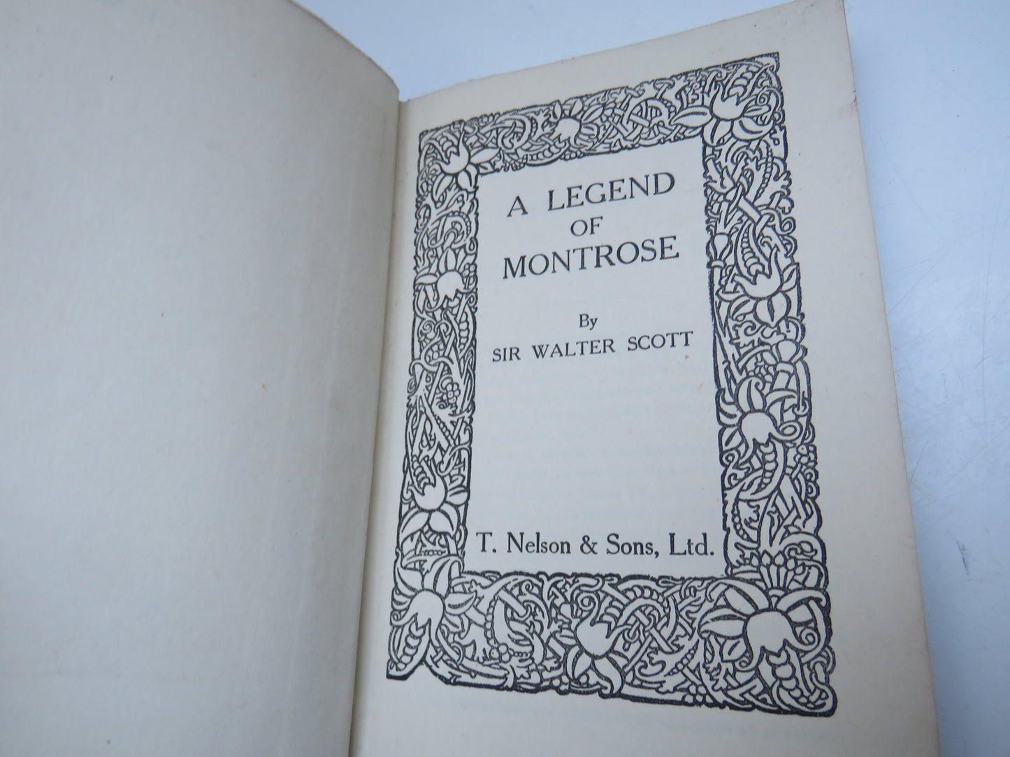 A Legend of Montrose By Sir Walter Scott, Antique Book