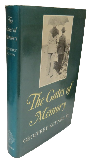 The Gates of Memory By Geoffrey Keynes Kt 1982 book front cover
