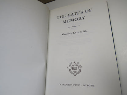 The Gates of Memory By Geoffrey Keynes Kt 1982 book image 3