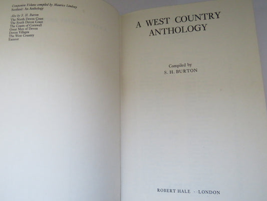 A West Country Anthology Compiled By S.H. Burton 1975