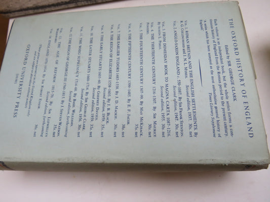 The Fifteenth Century 1399-1485 By E.F. Jacob 1961