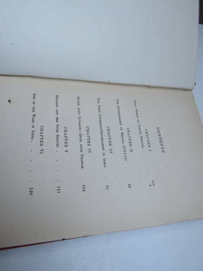 Warren Hastings  By Sir Alfred Lyall 1889 English Men of Action book image 4