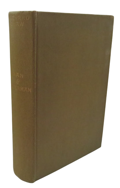 Man and Superman. A Comedy and a Philosophy By Bernard Shaw 1926 book front cover