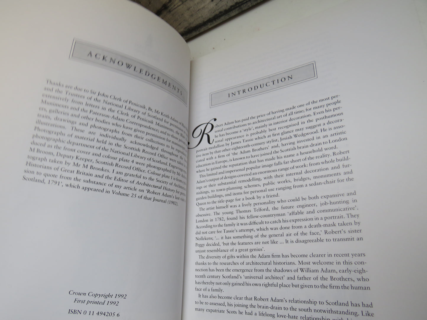 Robert Adam and Scotland Portrait of an Architect By Margaret H B Sanderson 1992