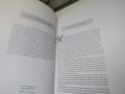 Robert Adam and Scotland Portrait of an Architect By Margaret H B Sanderson 1992 book image 5