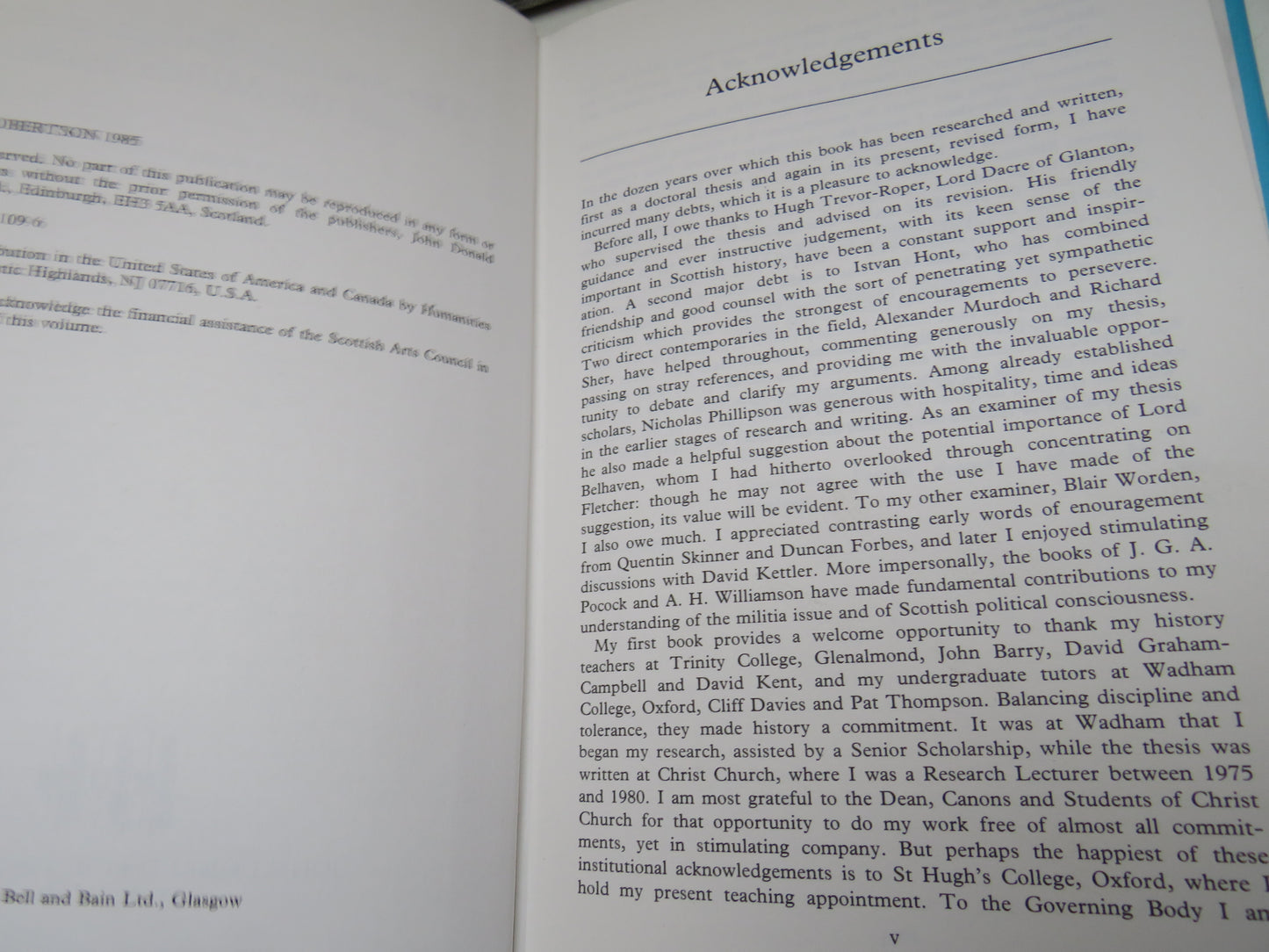 The Scottish Enlightenment and The Militia Issue By John Robertson 1985