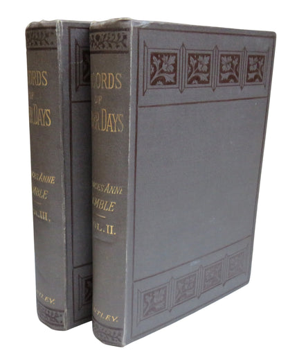 Records of Later Days By Frances Anne Kemble Vol II & III 1882 book front cover