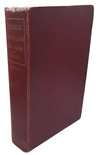 George Gilfillan: Letters and Journals With Memoir By Robert A. Watson and Elizabeth S. Watson 1892 book front cover