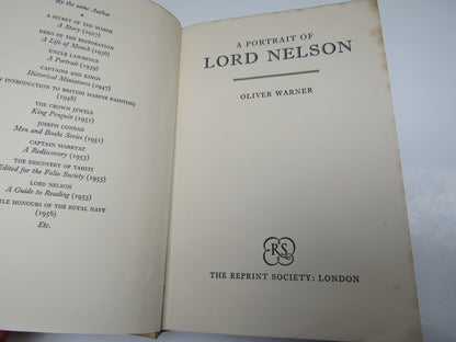 A Portrait of Lord Nelson By Oliver Warner 1959 book image 3