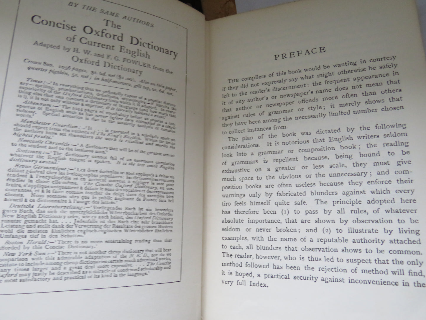The King's English By H.W. Fowler & F. G. Fowler 1908