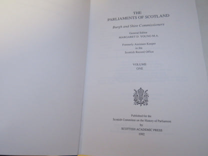 The Parliaments of Scotland Burgh and Shire Commissioners 2 Volume Set 1992, 1993 book image 5