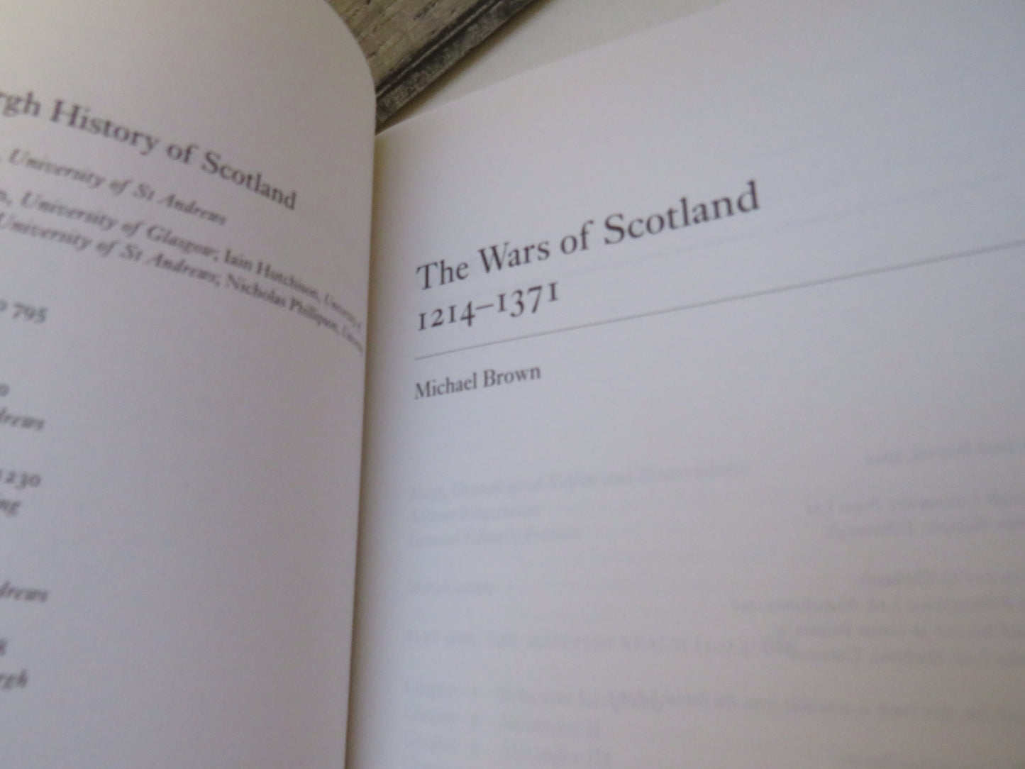 The Wars of Scotland 1214-1371 By Michael Brown 2004