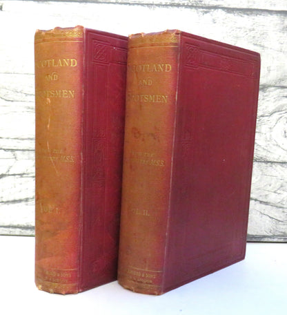 Scotland and Scotsmen In Eighteenth Century 2 Volume II Set 1888 book front cover