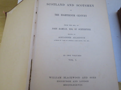 Scotland and Scotsmen In Eighteenth Century 2 Volume II Set 1888 book image 3