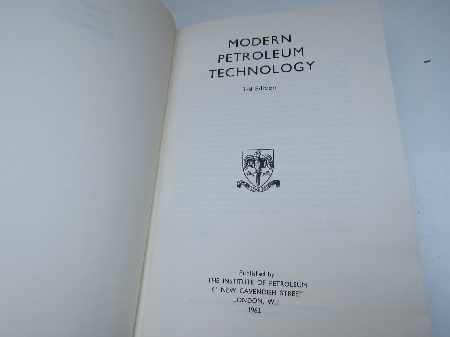 Modern Petroleum Technology 3rd Edition 1962 Vintage Book