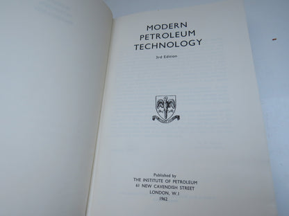 Modern Petroleum Technology 3rd Edition 1962 Vintage Book book image 3