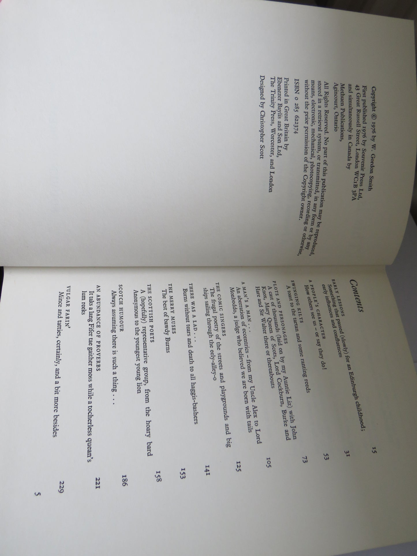 This Is My Country A Personal Blend Of The Purest Scotch By W. Gordon Smith 1976